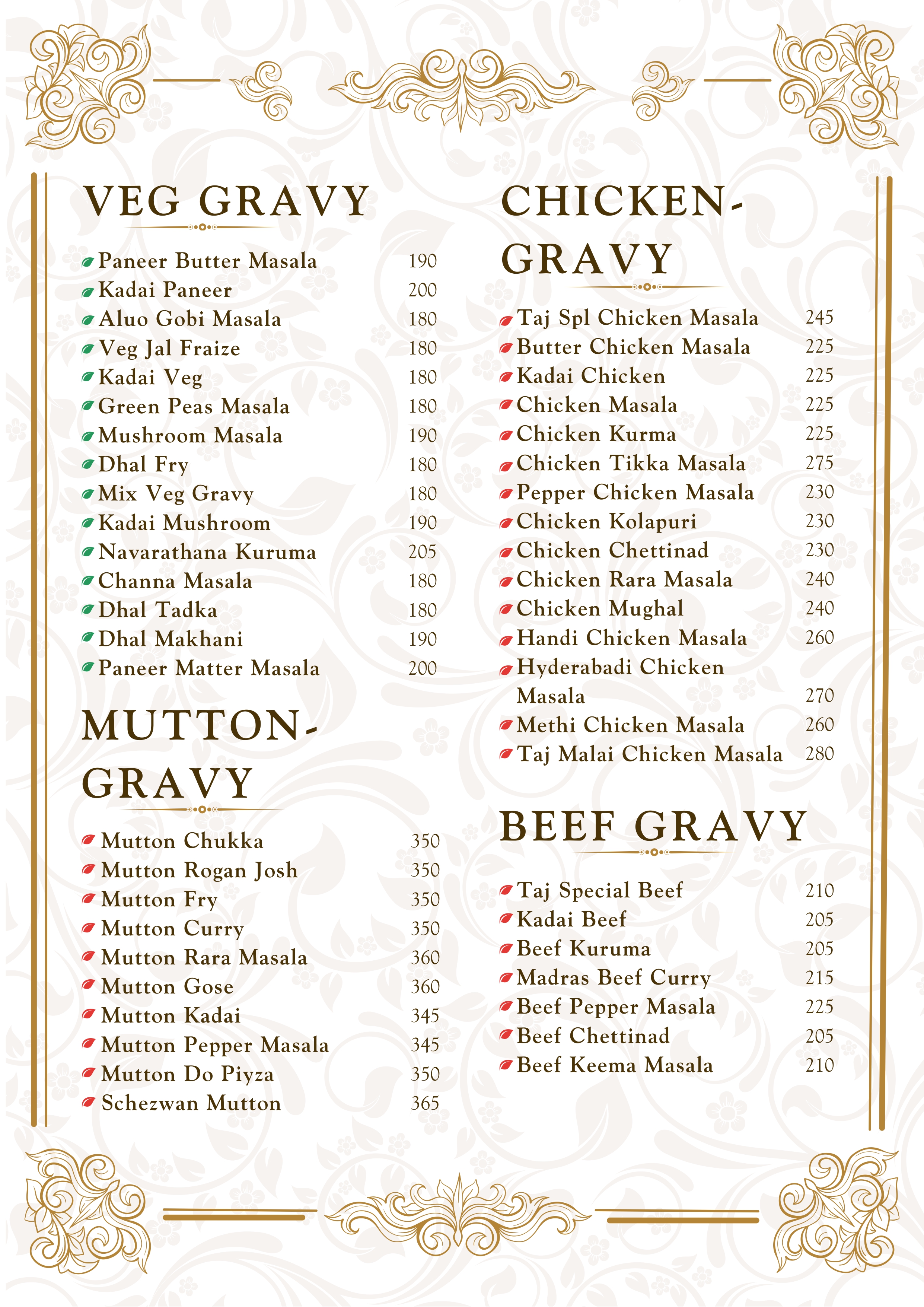 Menu Page 6
