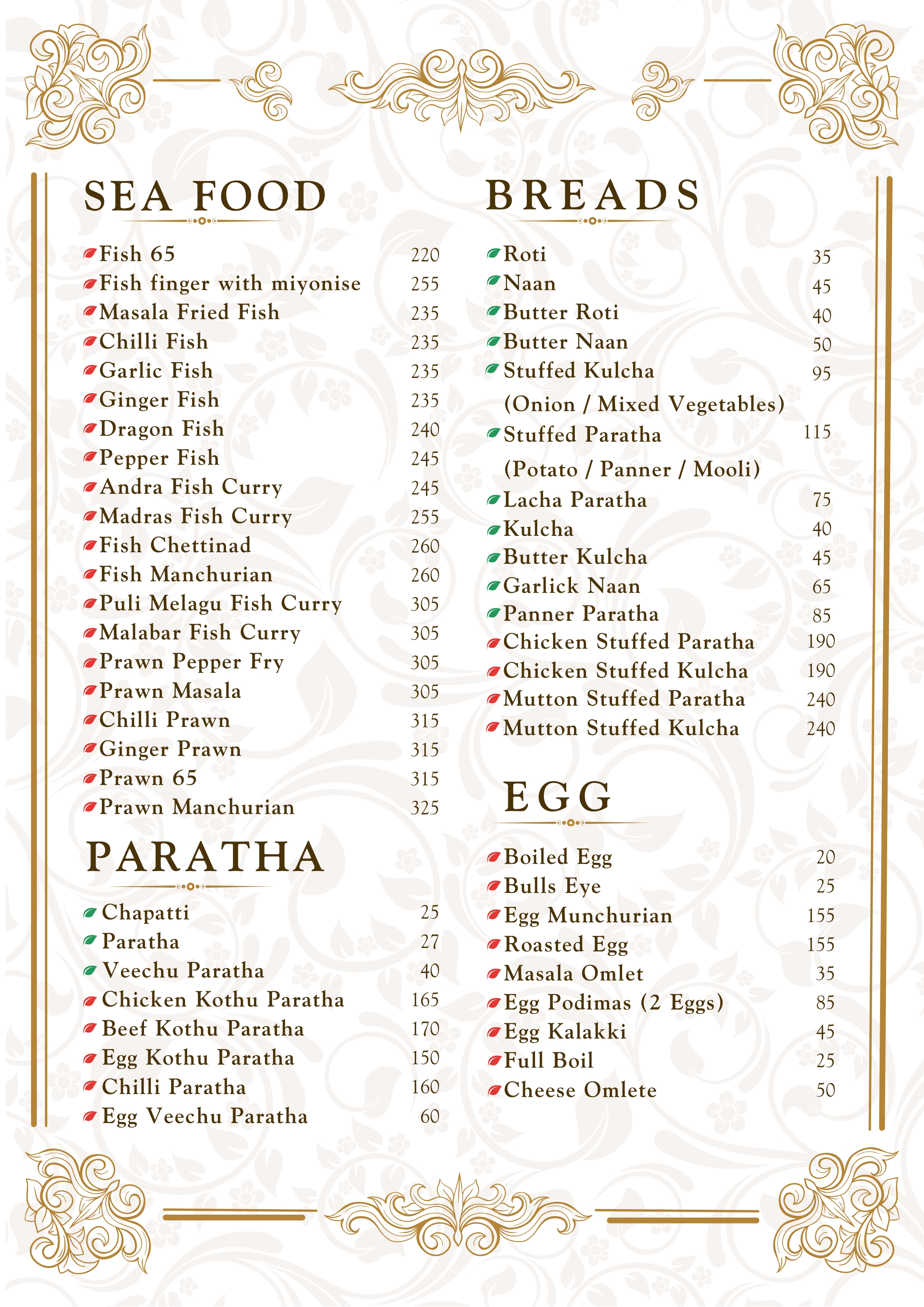 Menu Page 7